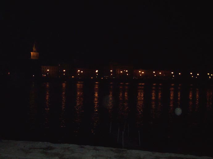 The River Vltava at night