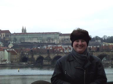 Me with the river Vltava behind