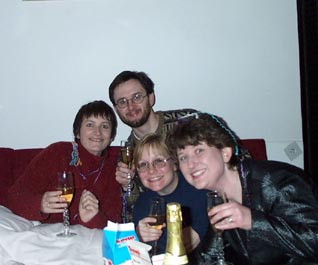 Left to right: Charlotte, John, Ann, and me
